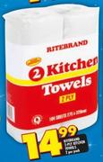 Ritebrand 2-Ply Kitchen Towels-2 Per Pack