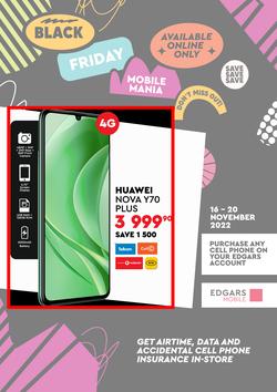 Edgars Mobile : Black Friday Mobile Mania | Online Only (16 November - 20 November 2022), page 1