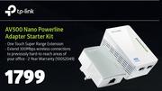 TP-Link AV500 Nano Powerline Adapter Starter Kit
