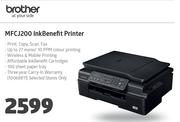 Brother MFCJ200 InkBenefit Printer