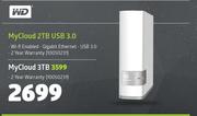 WD MyCloud 2TB USB 3.0