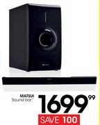 Matsui Sound Bar