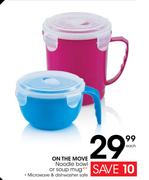 On The Move Noodle Bowl Or Soup Mug-Each