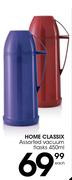 Home Class IX Assorted Vacuum Flasks-450ml Each