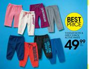 Toddler Boys & Girls 2 Pack Active Pants-Per Pack