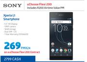 Sony Xperia L1 Smartphone-On A uChoose Flexi 200 Includes R200 Airtime