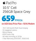 Apple iPad Pro 10.5" Cell 256GB Space Grey-On 5GB Data Price Plan + R216 Modem