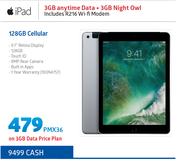 Apple iPad 128GB Cellular-On 3GB Data Price Plan Includes R216 WiFi Modem