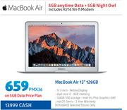 Apple MacBook Air 13" 128GB-On 5GB Data Price Plan Includes R216 WiFi Modem