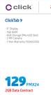 Click Tab9-On 2GB Data price Plan