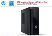 HP Slimline Desktop-On 3GB Data price Plan