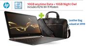 HP Spectre 13 Notebook + Leather Bag-On 10GB Data Price Plan