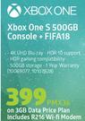 XBox One S 500GB Console+FIFA18-On 3GB Data Price Plan