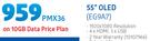 LG 55" OLED TV EG9A7-On 10GB Data Price Plan