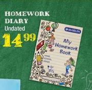 Homework Diary Undated