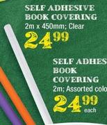 Self Adhesive Book Covering Clear-2m x 450mm