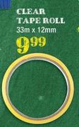 Clear Tape Roll-33m x 12mm