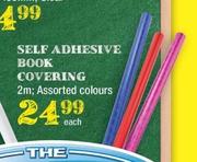 Self Adhesive Book Covering Assorted Colours-2m Each