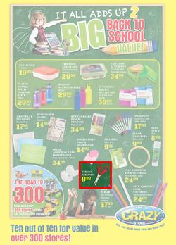 The Crazy Store : Big Back To School Value (26 Dec - 21 Jan 2018), page 1