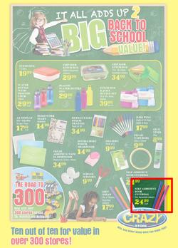 The Crazy Store : Big Back To School Value (26 Dec - 21 Jan 2018), page 1