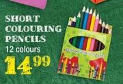 Short Colouring Pencils 12 Colours