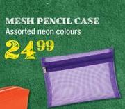 Mesh Pencil Case Assorted Neon Colours