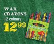 Wax Crayons 12 Colours
