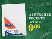 Marlin A4 Punched Pockets Pack Of 10