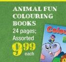 Animal Fun Colouring Books 24 Pages Assorted-Each