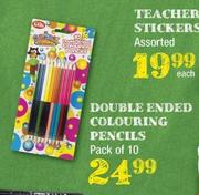 Double Ended Colouring Pencils Pack Of 10