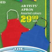 Artist's Apron Assorted Colours-Each