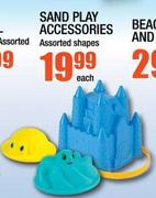 Sand Play Accessories In Assorted Shapes-Each