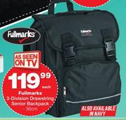 Fullmarks 3 Division 36cm Drawstring Senior Backpack-Each