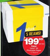 Sappi 1 Plus A4 Photostat Paper-Per Box