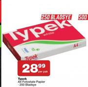 Typek A4 Fotostat Papier-Per Pak