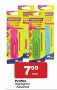 Penflex Highlighter Assorted-Each