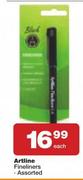 Artline Fineliners Assorted-Each