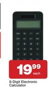 8 Digit Electronic Calculator-Each