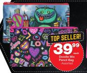 Doodle Mix Pencil Bag-Each