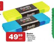 Bantex McCasey Pencil Box 20cm-Each