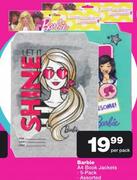 Barbie A4 Book Jackets 5 Pack-Per Pack