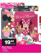 Minnie Mouse A4 Book Jackets 5-Pack-Per Pack