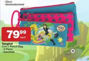 Tangled 3-In-1 3 piece Pencil Bag-Each