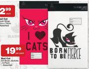Bad Cat A4 Book Jackets 5 Pack-Per Pack