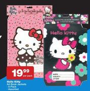 Hello Kitty A4 Book Jackets 5-Pack-Per Pack