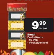 Emoji Boeketikette 16 Pak-Per pak