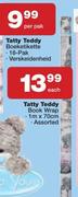 Tatty Teddy Book Wrap 1m x 70cm Assorted-Each