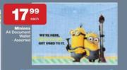 Minions A4 Document Wallet Assorted-Each