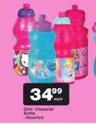 Barbie/Disney/Frozen/Hello Kitty Girl's Character Bottle Assorted-Each