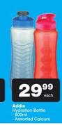 Addis Hydration Bottle Assorted Colours-800ml Each